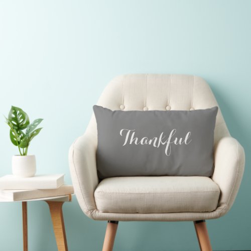 Thankful Logo  Lumbar Pillow