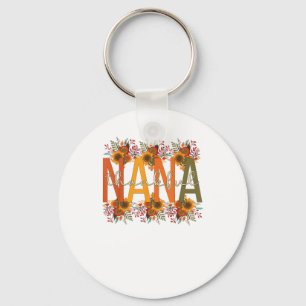 Thankful Nana Grandmother Thanksgiving Nana Grandm Keychain