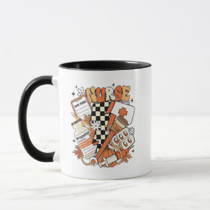 Thankful Nurse Life Turkey Cute Thanksgiving Nurse Mug