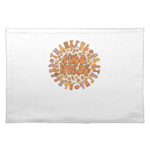 Thankful Peds Nurse Thanksgiving Pediatric Nursing Cloth Placemat