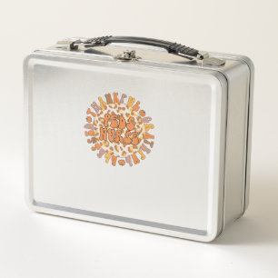 Thankful Peds Nurse Thanksgiving Pediatric Nursing Metal Lunch Box