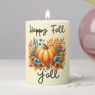 Thankful Pillar Candle