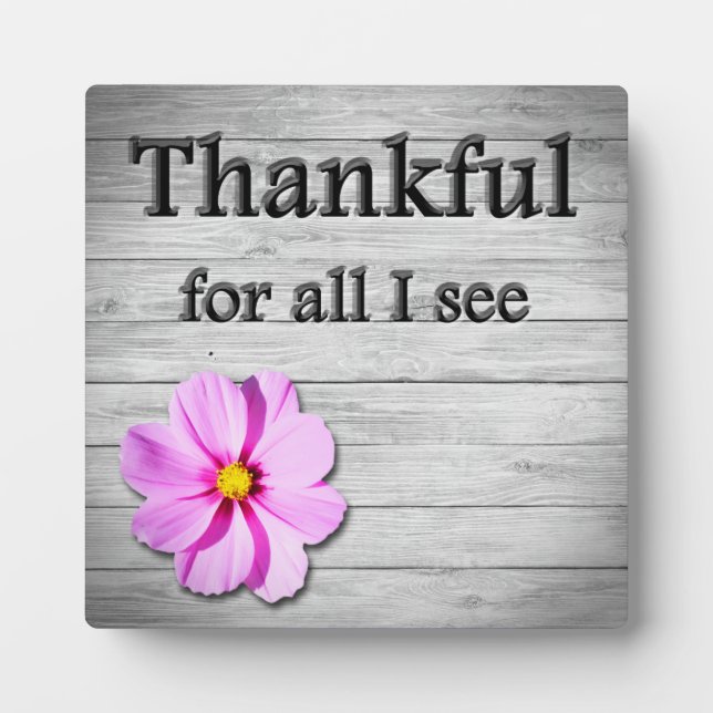 Thankful Plaque (Front)