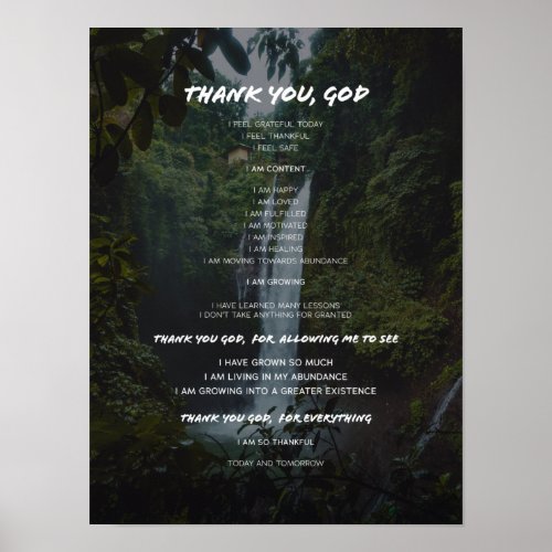 Thankful prayer 2 poster