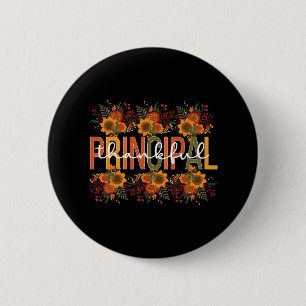 Thankful Principal Thanksgiving School Principal 1 Button