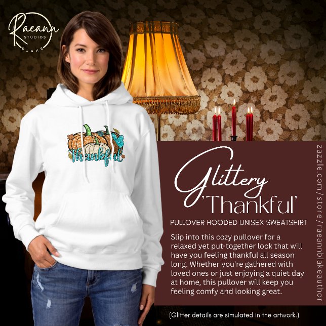 'Thankful' Pullover Hooded Unisex Sweatshirt (Creator Uploaded)