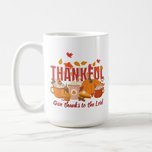 THANKFUL Pumpkin Christian Thanksgiving Coffee Mug