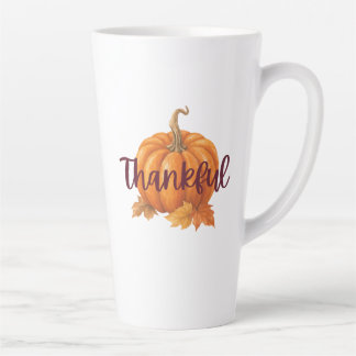 Thankful Pumpkin Thanksgiving Latte Mug