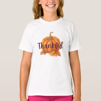 Thankful Pumpkin Thanksgiving T-Shirt