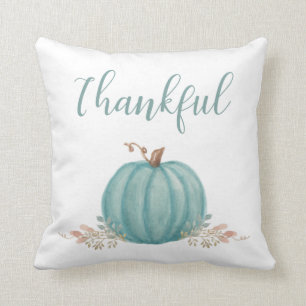 Thankful Pumpkin Throw Pillow