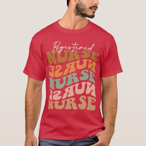 Thankful Registered Nurse Vintage Fall Vibes Autum T_Shirt