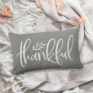 Thankful Season Thanksgiving Lumbar Pillow