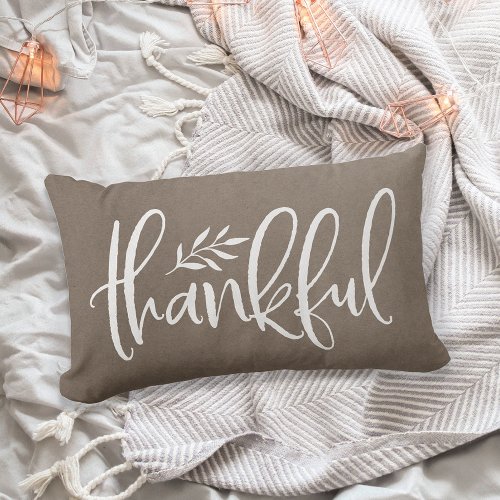 Thankful Season Thanksgiving Lumbar Pillow