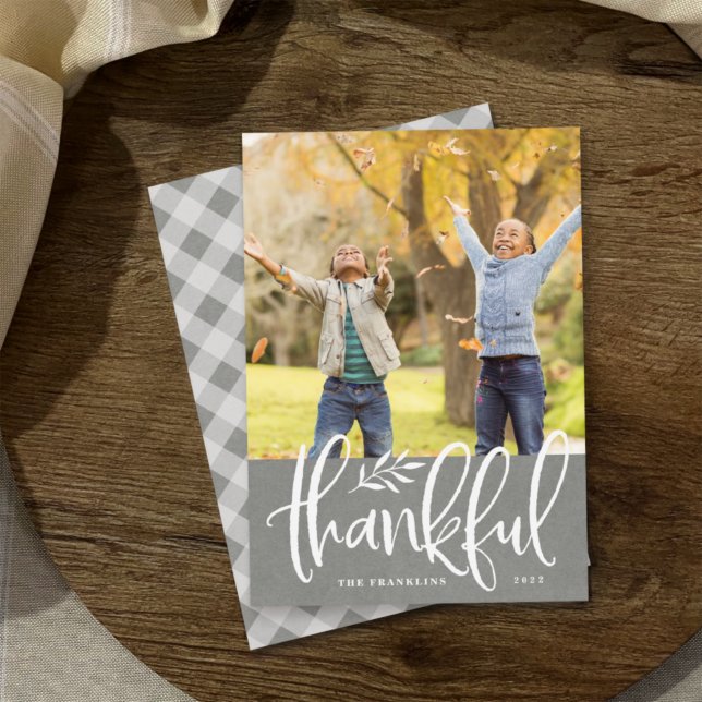 Thankful Season | Thanksgiving Photo Card (Creator Uploaded)