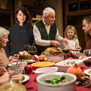 Thankful Simple Minimalist Hoodie