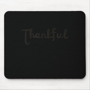 Thankful Soccer Player Girl Thanksgiving Footballe Mouse Pad