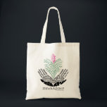 Thankful Stewardship Tote Bag<br><div class="desc">The hands and plant design are made from the words for "thankful" in 41 languages from around the world.</div>