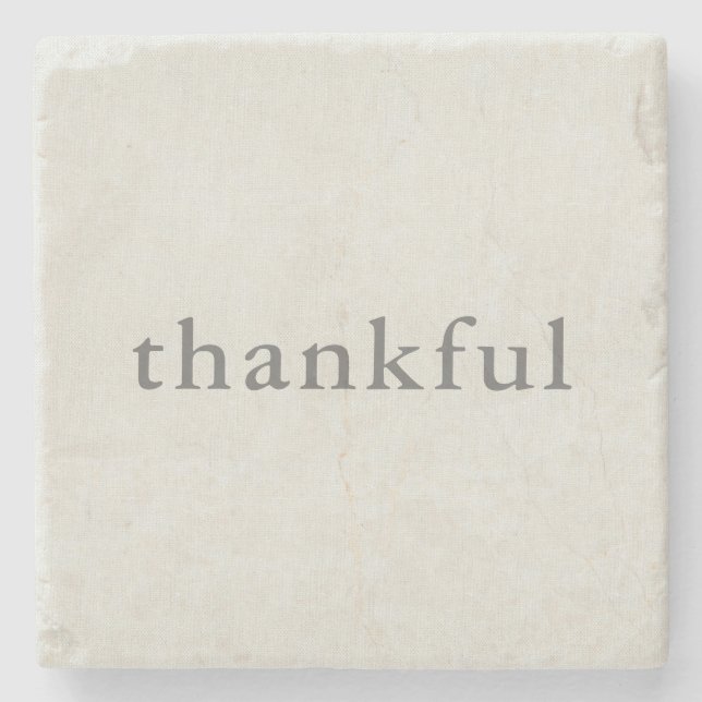 Thankful Stone Coaster (Front)