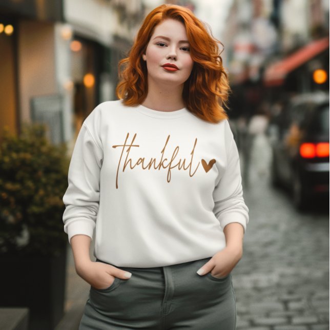 Thankful Sweatshirt for Women, Thanksgiving shirt (Christmas gift, Thanksgiving sweater, fall fashion, autumn fashion, women’s sweatshirt, Christmas )