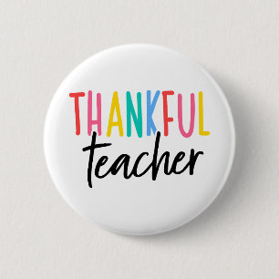 thankful teacher button