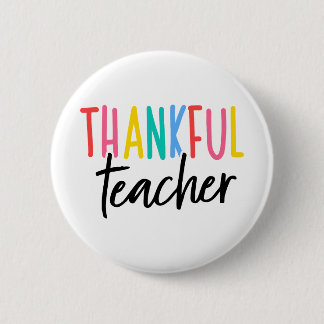 thankful teacher button