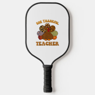 thankful teacher for women fall teacher thanksgivi pickleball paddle