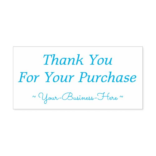 Thankful Thank You For Your Purchase Business Self_inking Stamp