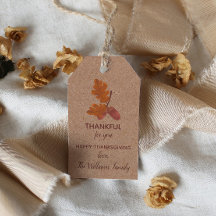 Thankful Thanksgiving Acorn Personalized