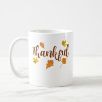 Thankful Thanksgiving Fall Harvest Coffee Mug