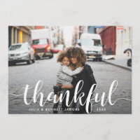 Thankful | Thanksgiving Photo Card