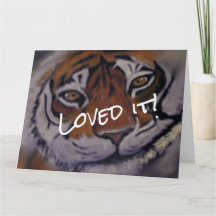 Thankful Tiger with Smile and Bright Eyes