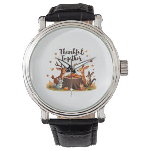 Thankful Together – Cute Woodland Animals Thanksgi Watch