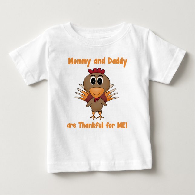 Thankful Turkey Kids T-Shirt (Front)