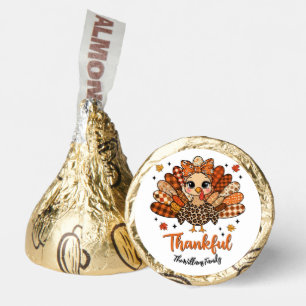 Thankful Turkey with Autumn Patchwork Feathers Hershey®'s Kisses®