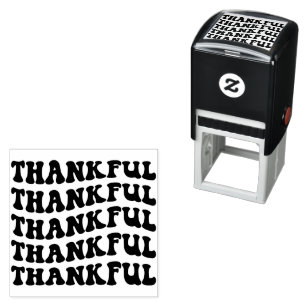 Thankful Typography  Self-inking Stamp