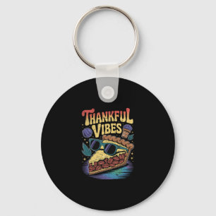 Thankful Vibes Cool Pecan Pie Sungles Thanksgiving Keychain