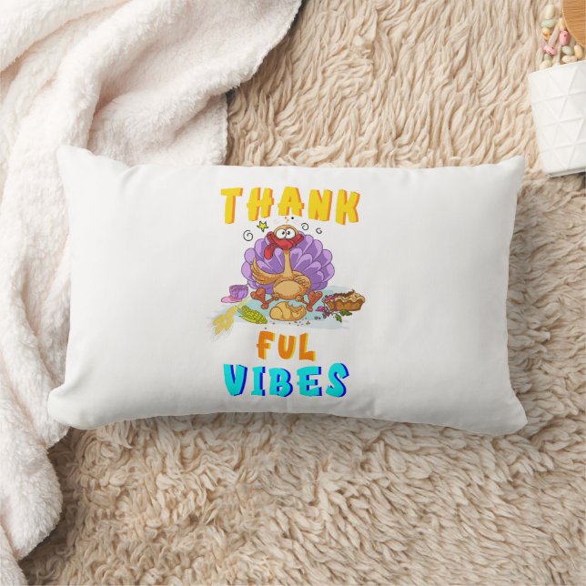 Thankful Vibes Lumbar Pillow (Blanket)