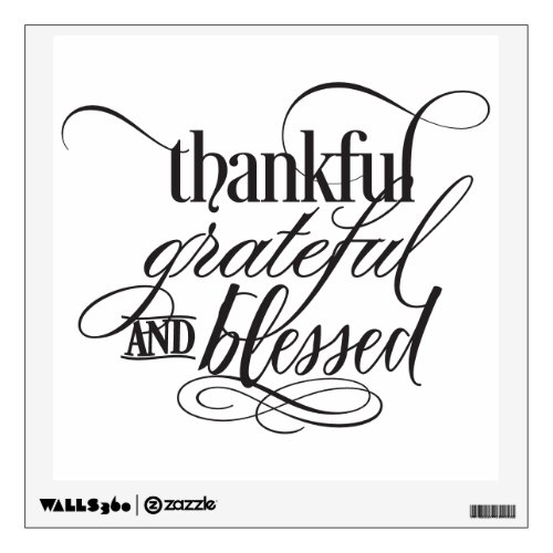 Thankful Wall Decal