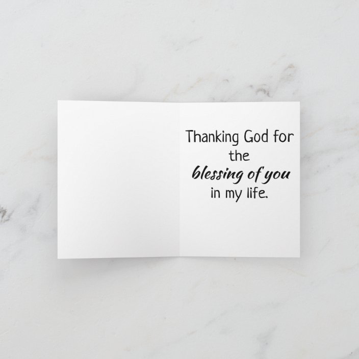 Thanking God for You Christian Card | Zazzle.com