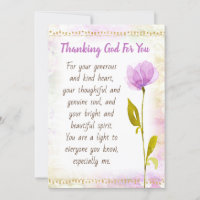 Thanking God for You Friendship Greeting