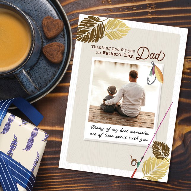 Thanking God for you on Father's Day, Dad Card (Creator Uploaded)
