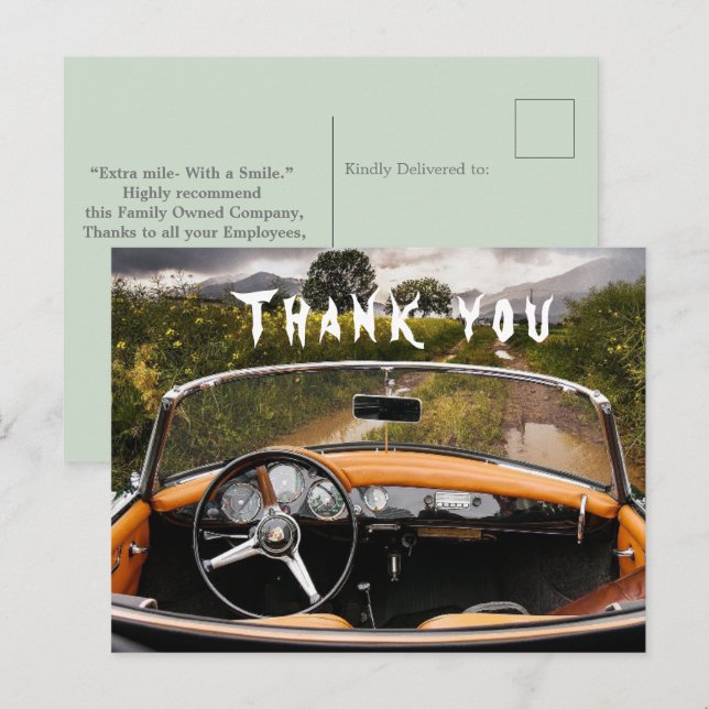 Thanking  postcard (Front/Back)