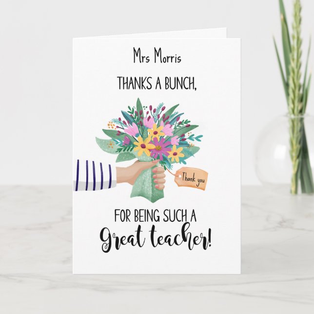 Thanks a brunch for being such a great teacher! card (Front)