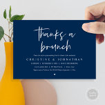 Thanks a brunch, post wedding celebration invitati invitation<br><div class="desc">Announce and share your happily ever after in style with our modern theme design (thanks a brunch) post wedding brunch celebration invitation card. It is ideal for couples who have decided to celebrate their best day. With its sophisticated yet playful design, this invitation is sure to set the tone for...</div>