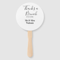 Thanks a brunch post wedding name date simple