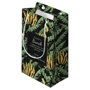 Thanks a Bunch Black Banana Hand Drawn Small Gift Bag