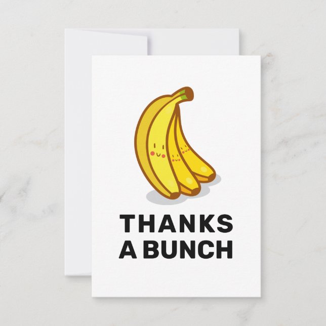 Thanks a Bunch Gratitude Thank You Card (Front)