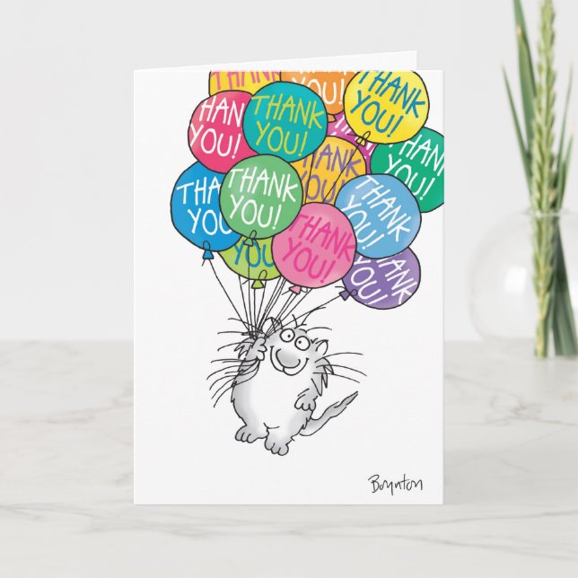 THANKS A BUNCH LETTERPRESS THANK YOU CARD (Front)
