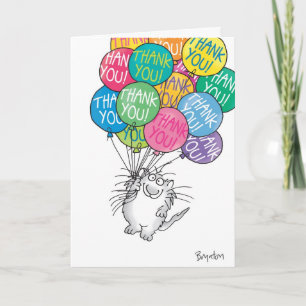 THANKS A BUNCH LETTERPRESS THANK YOU CARD