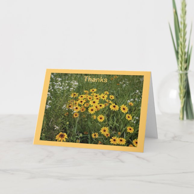Thanks a Bunch Letterpress Thank You Card (Front)